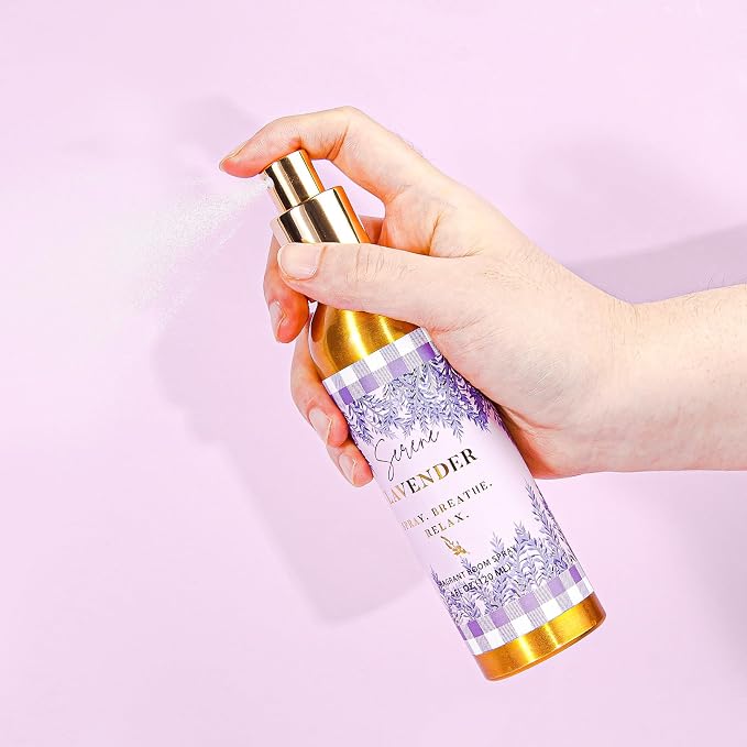 Room Spray, Serene Lavender, 4 fl oz, Air Freshener for Home, Bathroom | Long-Lasting Odor Eliminator for Office
