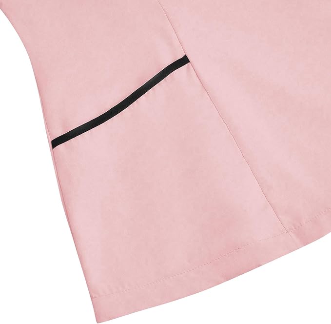Housekeeping Uniforms - Women Lightweight Stretchy Scrubs for Cleaning Job, Breathable & Easy Care & Moisture-Wicking