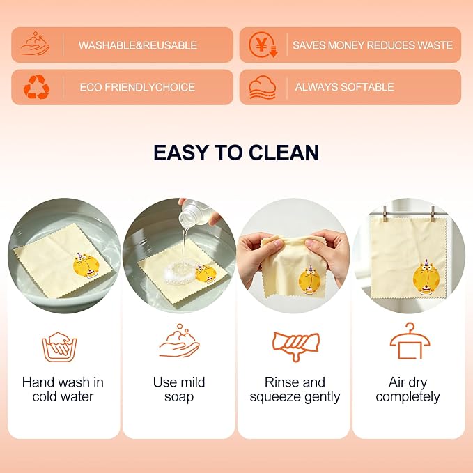 SEIBER Microfiber Cleaning Cloth Wipe for Glasses,10P Cute Cat Multicolor | for Eyeglass Lens Phone Screen and Camera,Soft Cloth,Streak-Free, Lint-Free, Scratch-Free