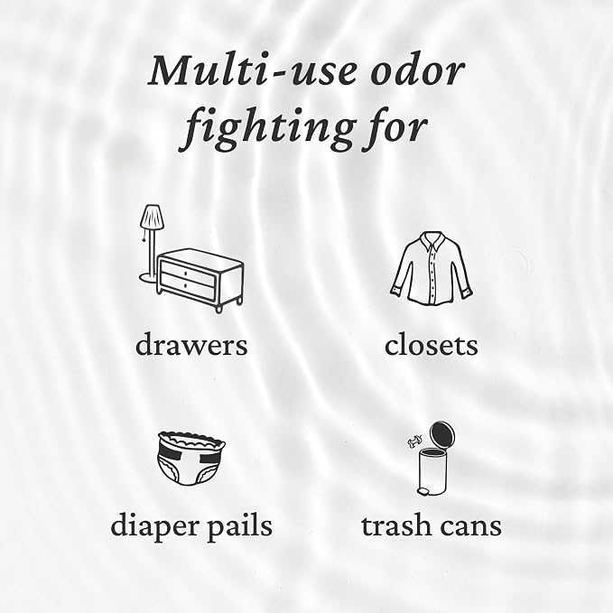 Fresh Wave Odor Eliminating Packs, 6-Pack with Pod Case, Original | Plant oil formula, Lasts 15-30 days, Closet and bathroom odor absorber, No plug-in needed, Fits trash cans and diaper pails