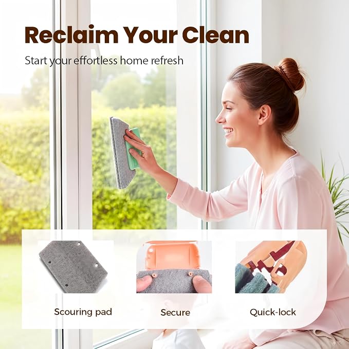 Magic Window Track Cleaner, 2026 New Handheld Window Groove Cleaning Brush Tool Set, Cleaner Brushes for Window lides Gaps Tile Lines Shutter Slats Car Vents & Narrow Gaps (3, Mix)