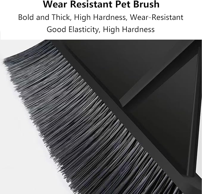 Push Broom Outdoor, Heavy Duty Broom with Stainless Steel Handle, Outdoor Broom for Garages Warehouses Large Floors(Black,70cm)