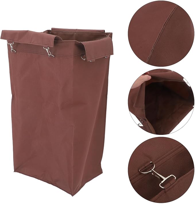 Housekeeping Organizer Capacity Trolley Oxford Cloth Bag Large Cleaning | Leakproof Folding Design, Portable Storage for Linen and Trash, 27.5x15.3x11in