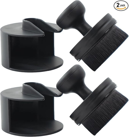 VIKING Tire Shine Applicator Brush for Car Detailing, with Stand, 2 Pack | Automotive Tire Dressing Applicator Brush, For Car Detailing and Car Wash Kit, Storage Stand Included