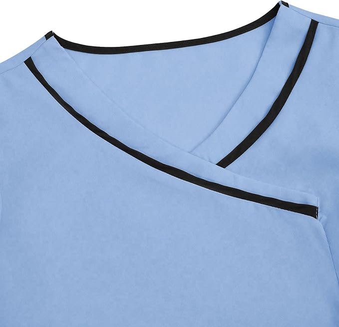 Housekeeping Uniforms - Women Lightweight Stretchy Scrubs for Cleaning Job, Breathable & Easy Care & Moisture-Wicking
