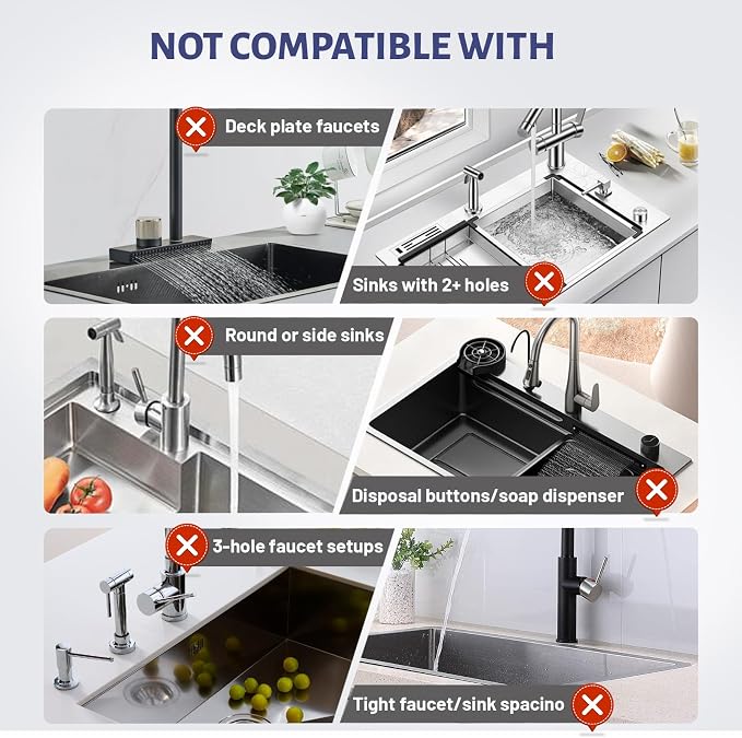 Fast Drying Stone Faucet Mat for Kitchen Sink with Raised Feet | Sink Splash Guard Water Absorbing Stone Tray for Sink, Counter Protector Matt for Kitchen & Bathroom