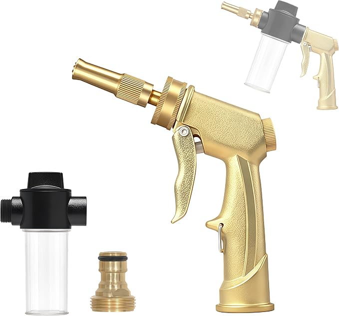 High Pressure Hose Nozzle with Soap Dispenser,Foam Gun Car Wash Sprayer