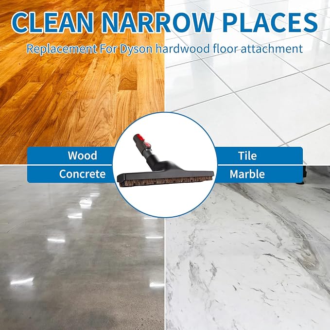 Upgraded Hardwood Floor Attachment Replacement for Dyson Vacuum Attachments, for Dyson hardwood floor attachment Compatible with V6 V7 V8 V10 V11 Cordless Vacuum Attachments