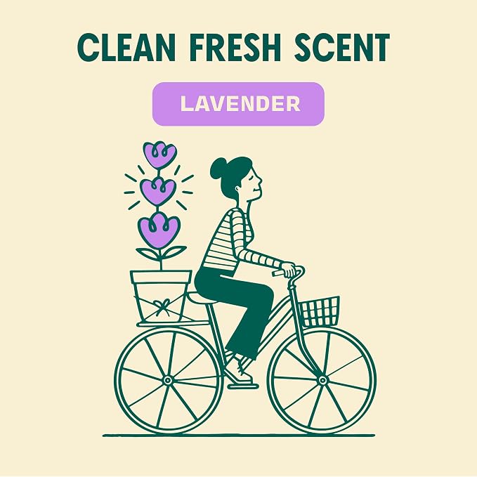 Aunt Fannie's Ultra Concentrated Vinegar Floor Cleaner, Lavender, 6 Pack | Makes Up to 16 Gallons per bottle, No Rinsing, Safe for Sealed Tile Vinyl Hardwood Laminate & Linoleum, Kid and Pet Safe