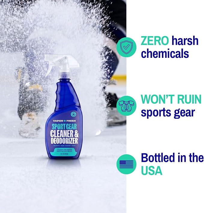 Vapor Fresh Sports Gear Cleaner and Deodorizer Spray, 16oz (3 Pack) | Sports odor eliminator, Boxing gloves, Sports pads, Helmets, Gym bags, Gym equipment