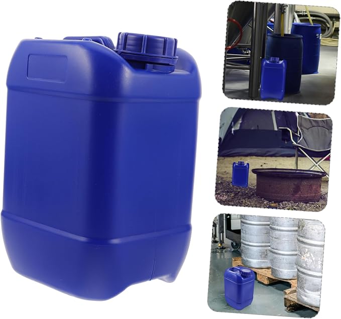Stackable Water Storage Container Heavy Duty Food Grade Jug Lid and Spigot for Emergency Preparedness Oil Recycling and Versatile Liquid Storage