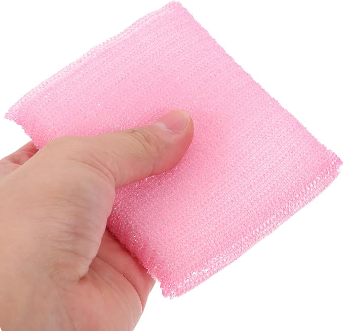jojofuny 4 Pieces Kitchen Scrubber Sponges Non-Scratch Microfiber Cleaning Pads for Dishes and Hard Surfaces, Assorted Colors for Household Kitchen Cleaning