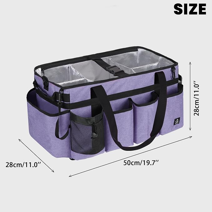 Extra large Cleaning Caddy Bag Built-in hard plastic Aluminum foil lining | Extra large Cleaning Caddy Bag Built-in hard plastic Aluminum foil lining