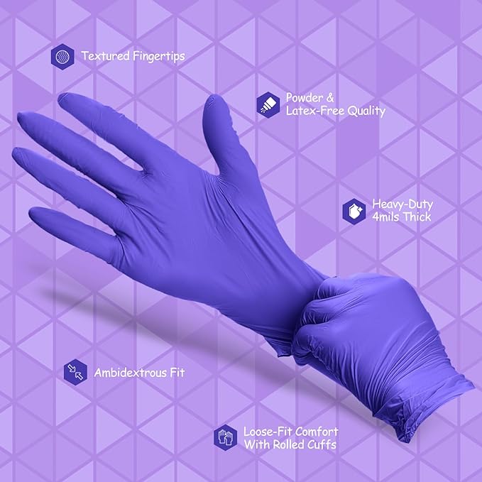 PElPU Nitrile Gloves, Disposable cleaning, Powder Free, Latex Free, Non-Sterile Protective Gloves