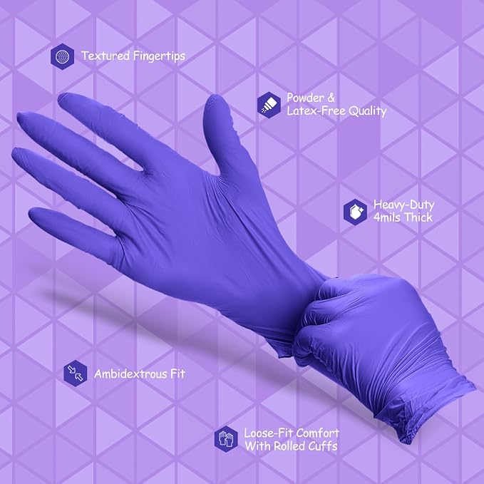 PElPU Nitrile Gloves, Disposable cleaning, Powder Free, Latex Free, Non-Sterile Protective Gloves