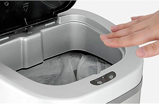 Automatic Touchless Kitchen Trash Can with Lid, Motion Sensor Trash Can for Kitchen, Bathroom, Living Room and Office, 21.1 Gallon/ 80 Liter, Stainless Steel…