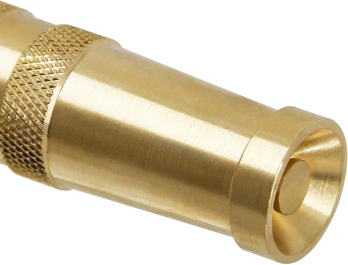 Triumpeek Solid Brass Hose Nozzle, 2 Packs | 4" L, Heavy Duty, Garden Hose Nozzle, 10 Rubber Washers
