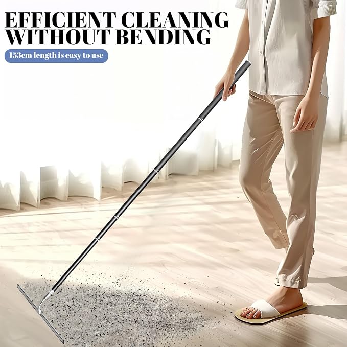 Shower Squeegee with Long Handle,Window Squeegee with Extension Pole Squeegee for Shower Glass Floor Squeegee, Telescoping Shower Squeegee for Glass Door, Tile Wall, Car,Floor | 2 Hooks, Squeegee for Shower Glass Floor Squeegee, Telescoping Shower Sque...