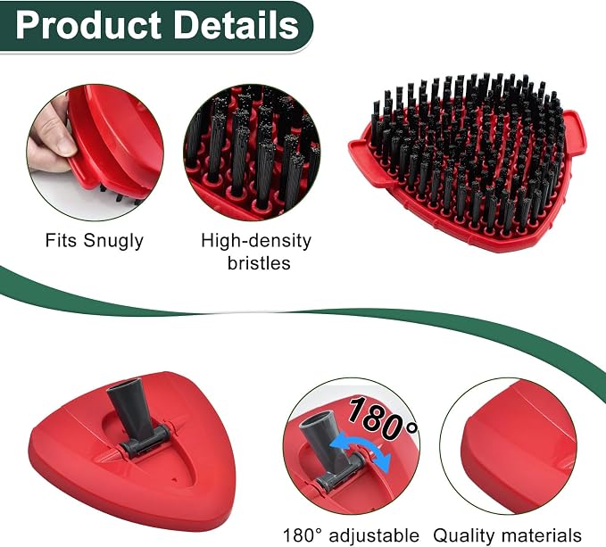 Mop Head Replacement for O Cedar, Spin Mop Replacement Head for Ocedar Easywring 1 Tank System, Mop Heads Includeds 4 Mop Replacement Heads , 1 Spin Scrub Brush & 1 Base