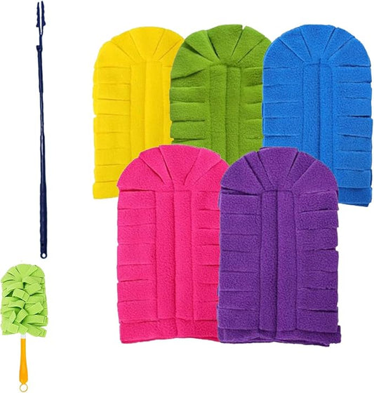 Reusable Chenille Microfiber Dust Duster, 360° Electrostatic Duster Refills — the Sustainable Choice for a Dust-Free Home, Microfiber Dusters Refills, with Dusters Handles