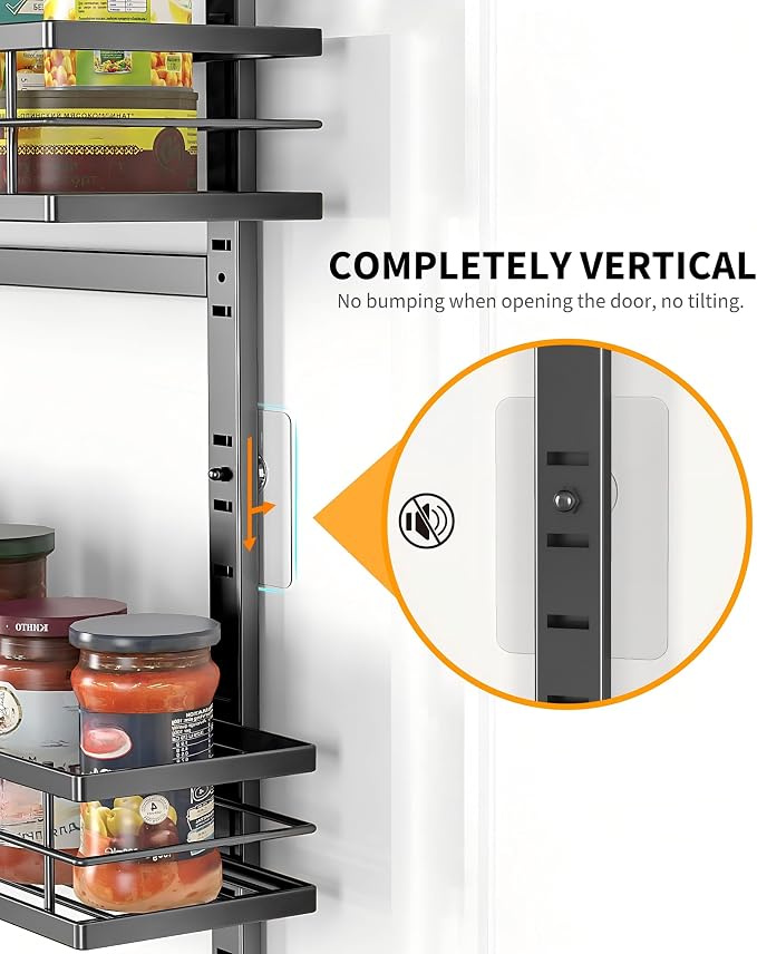 Moforoco White 9-Tier Over The Door Pantry Organizer, Pantry Organization And Storage, Metal Hanging Spice Rack Shelves Door, Home & Kitchen Essentials, Laundry Room Bathroom Organization (Pack of 2)