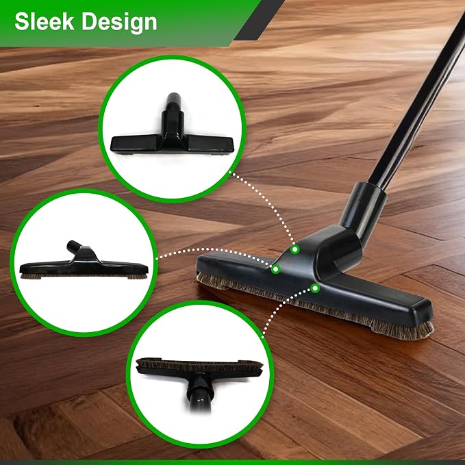 Selgo Universal 1 ¼ Inch (32mm) Black Vacuum Cleaner Floor Brush 10" Wide