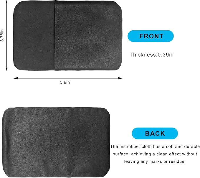 Ohleats Car Screen Cleaner, Microfiber Cleaning Pad | Lint-Free & Scratch-Safe, Glove-Style Wear, Wet/Dry Dual-Use, Foldable Portable, For Car/Phone/Tablet/Laptop/TV