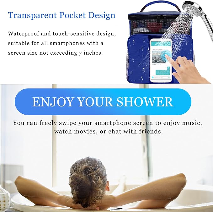 Dorm Room Essentials for College Students Girls Boys Guys, Shower Caddy | Travel Essentials Hanging Toiletry Bags for Traveling Women Men,Mesh Shower Caddies Portable for Camping,Gifts for Christmas