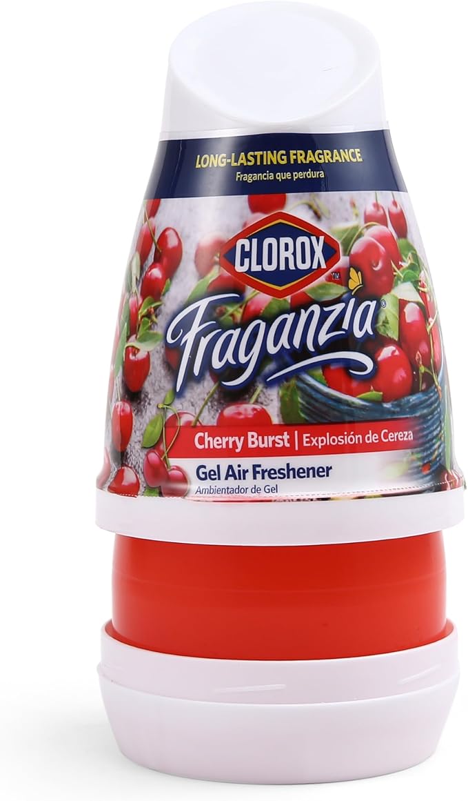Clorox Fraganzia Gel Air Freshener Cone, Cherry Burst Scent, 6 Oz