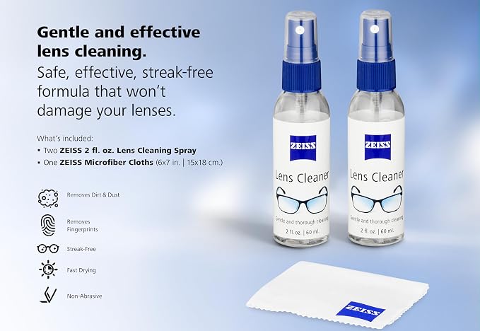 ZEISS 2x 2oz. Lens Cleaning Spray with Microfiber Cloth