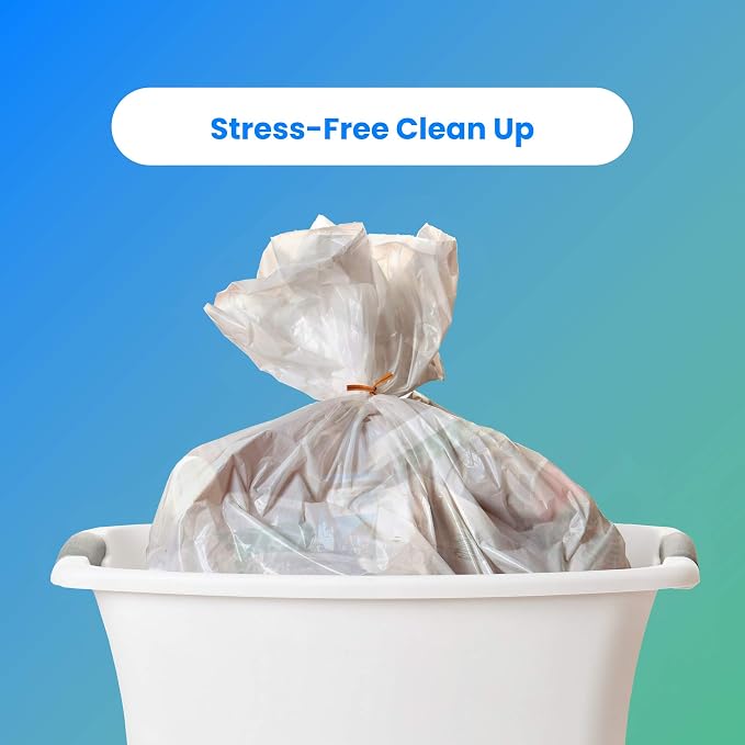 Reli. 6-10 Gallon Trash Bags | 300 Bags | Clear | Bathroom | Strong Garbage Bags for Home and Bathroom Use | Tear Resistant, Leak-Proof | Kitchen, Office, Industrial and Commercial Use