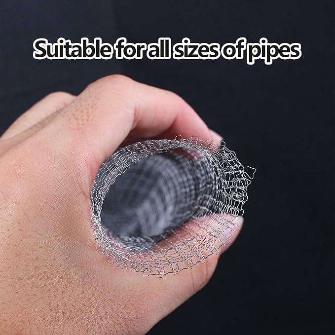 Stainless Steel Lint Traps for Washing Machine Drain Hose – Mesh Filter with Cable Ties for Laundry Sink and Drain Protection(24)