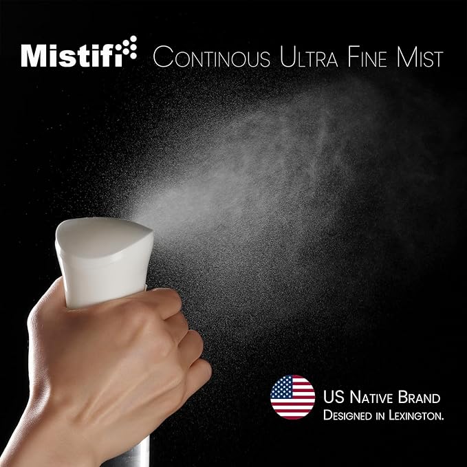 Mistifi Spray Plastic Bottle for Hair, Ultra Fine Mist, Water Mister for Hairstyling, Cleaning, Plants, Pets 17oz/500ml, Clear bottle (set of 2)