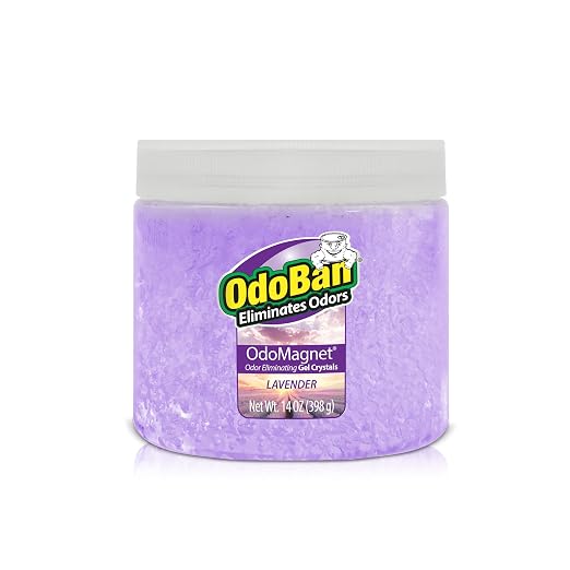 OdoBan OdoMagnet Odor Eliminator Gel Crystals, 14 Ounce 9-Pack, Lavender Scent
