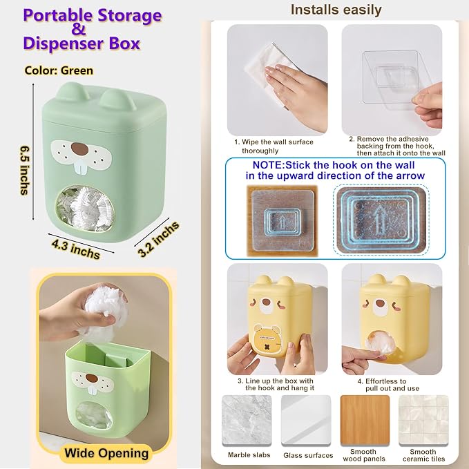 300 Filter Net Bags for Sink Drain Strainer with Storage & Dispenser Box | Anti-Clogging Disposable Drain Dovers Mesh Sink Strainer Sink Trash Catcher Bags for Kitchen,Bath,Tub Drain etc