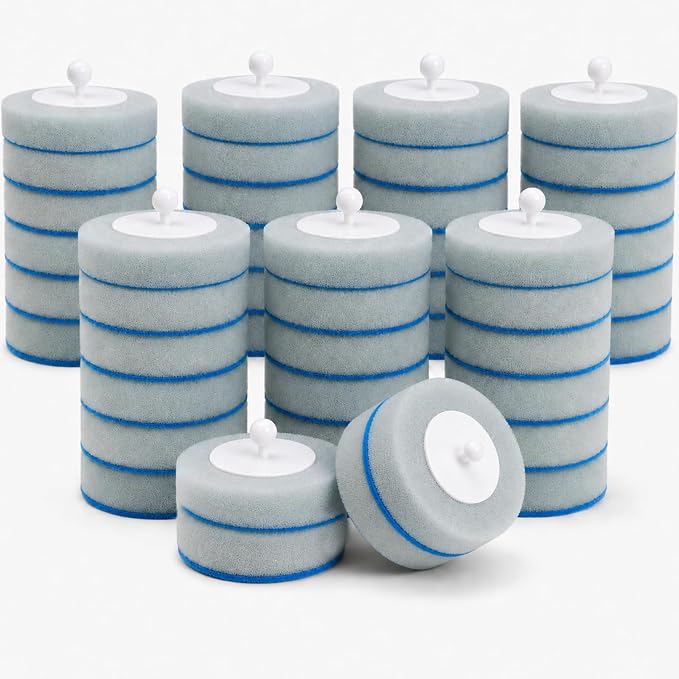 UFORU Toilet Wand Refills, 36 Count Disposable Toilet Brush Refill Pads | Preloaded Cleaner, Water-Activated Formula, Tough-Stain Scrubbing, Bathroom and RV Use, Fits Most Brands, No Handle or Caddy