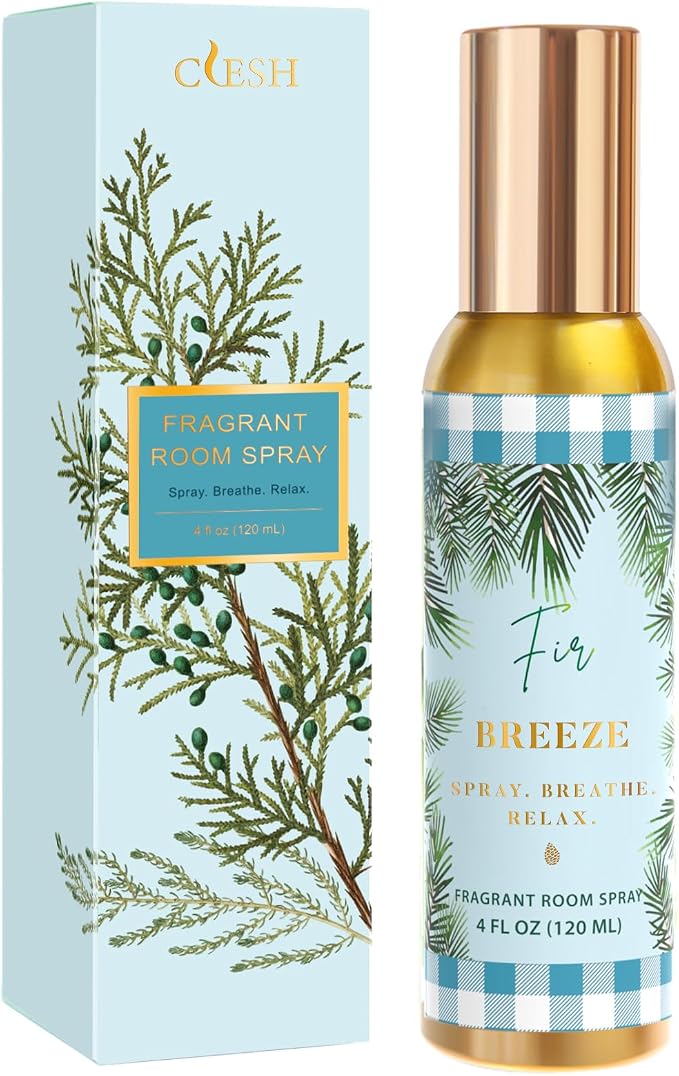 Room Spray, Fir Breeze, 4 fl oz, Air Freshener for Home, Bathroom | Long-Lasting Odor Eliminator for Office