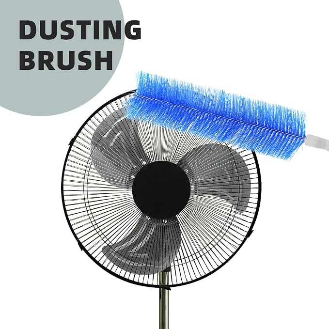 Fan Cleaning Brush, CN1ST 2PCS Brush Reusable Removes Dirt from Fans, Air Conditioning, Home, Car Vents Curtain