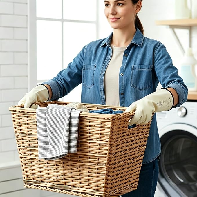 Rubber Cleaning Reusable Gloves, Practical House Warming Gifts | Dishwasher Reusable Gloves, Dishwashing Kitchen Household Essentials, Housewarming Xmas Cleaning Gifts for Cleaner Friends