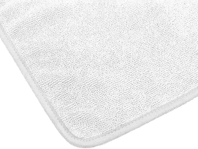 The Rag Company - Premium FTW Microfiber Cleaning Towels for Glass, Windows, Mirrors, Polished Surfaces - Streak-Free, Scratchless, 16" x16”, Ice Grey, 3-Pack