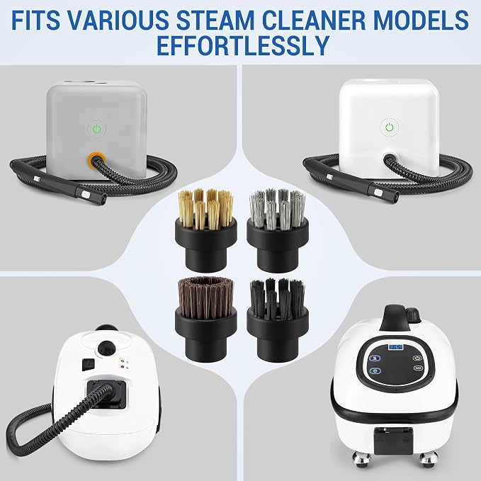 16 Pack Small Brushes Compatible with Dupray Steam Cleaner Accessories with Brushes, Steam Cleaner Attachments for Grout, Tile, Oven, BBQ (Assorted)