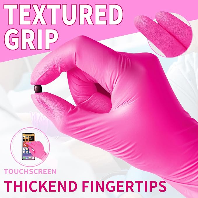 FINITEX Nitrile Disposable Latex-Free Gloves - 3.5mil 100/1000PCS Powder-Free Latex Free Cleaning Medical Exam Food Gloves