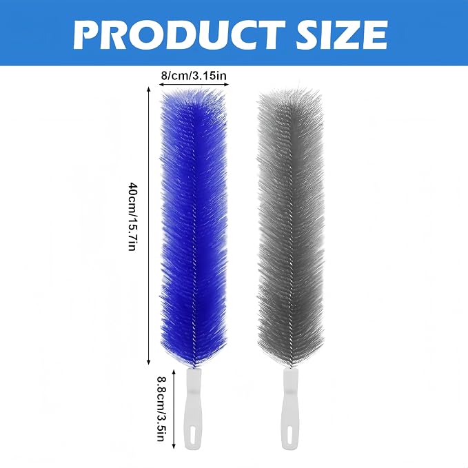 Bendable Microfiber Head, 2026 New Fan Cleaner Brush Reusable Dust Remover Washable ldeal for Electric Fans, Air Conditioning, Home, Curtain,Car Vents (Mix 4pcs)