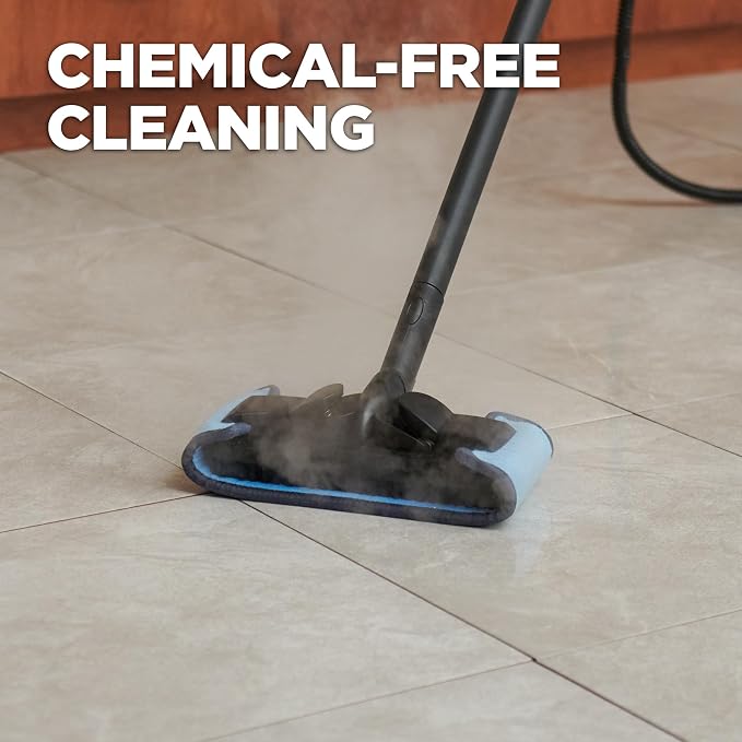 Wagner Spraytech 915e Multipurpose Steam Cleaner, 18 Accessories | On-demand steamer includes 18 accessories for floors, household surfaces and wallpaper removal.