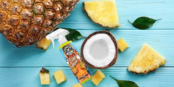 Chemical Guys Pina Colada Air Freshener and Odor Eliminator, 16 fl oz | Great for cars, trucks, SUVs, RVs, home, office, dorm room and more, concentrated scent oils, fine mist
