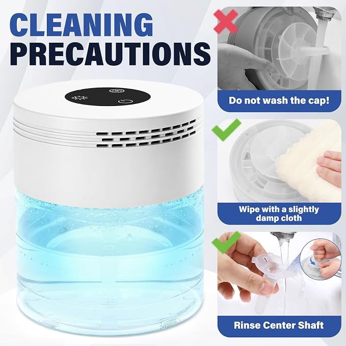 Water Based Air Purifier, Air Purifier with Water for Home Fits Essential Oil Aroma Diffuser for Bedroom,Living Room, Air Washer with 3-Speed Modes,48H Auto Shut-off,Touchscreen for Pets Dust,White