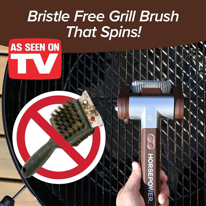 Horsepower Giddy Up Grill Brush Replacement Head, Stainless Steel