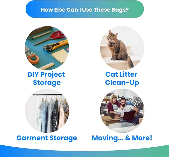 Reli. 6-10 Gallon Trash Bags | 300 Bags | Clear | Bathroom | Strong Garbage Bags for Home and Bathroom Use | Tear Resistant, Leak-Proof | Kitchen, Office, Industrial and Commercial Use