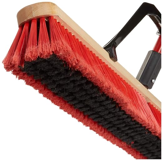 Libman Multi-Surface Heavy-Duty Push Broom — 3-Pack Case, 36in. Wide with 1in. x 60in. Handle, Model# 1101003