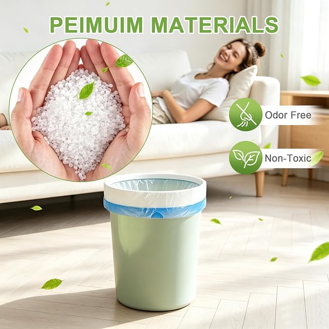 4 Gallon 200 Count Drawstring White Unscented Small Trash Bags | Leakproof Tear-Free Garbage Can Liners Fit 12-15L Bins for Bathroom Kitchen Office Car Daily Use